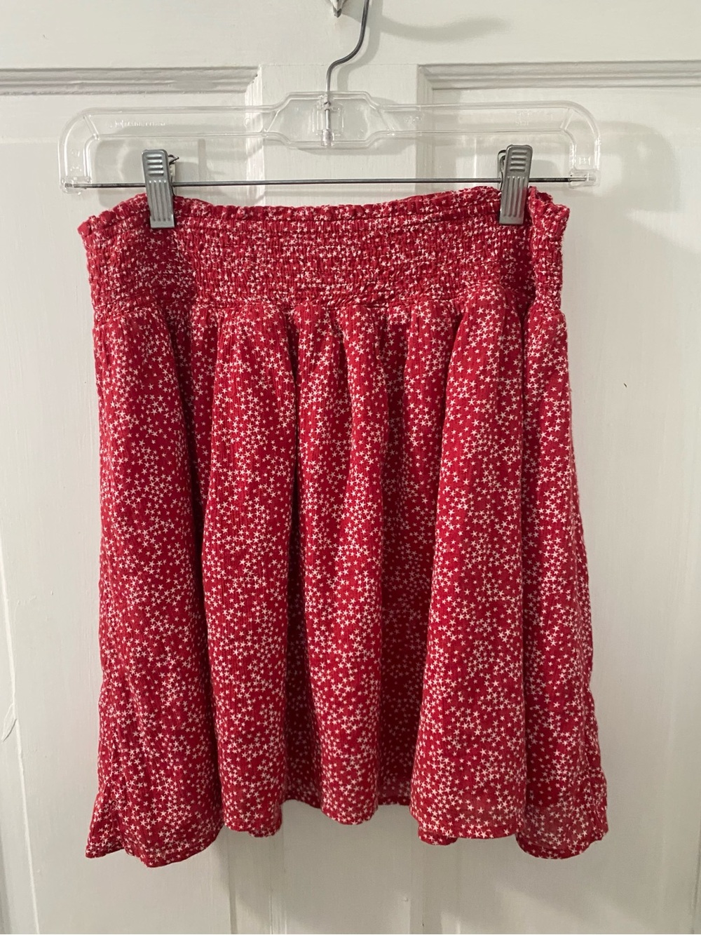 Old Navy Red Star-Print Midi Skirt